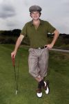 Zandvoort 18 augustus 2007
Beau v Erven Dorens met korte broek en pet golfend  tijdens Charity challenge tijdens KLM open.