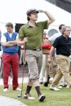 Zandvoort 18 augustus 2007
Beau v Erven Dorens met korte broek en pet golfend  tijdens Charity challenge tijdens KLM open.