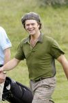 Zandvoort 18 augustus 2007
Beau v Erven Dorens met korte broek en pet golfend  tijdens Charity challenge tijdens KLM open.