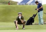 Zandvoort 18 augustus 2007
Beau v Erven Dorens met korte broek en pet golfend  tijdens Charity challenge tijdens KLM open.