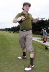Zandvoort 18 augustus 2007
Beau v Erven Dorens met korte broek en pet golfend  tijdens Charity challenge tijdens KLM open.