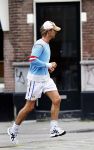 Amsterdam 9 augustus 2007
Chris Zeegers hard aan het lopen .