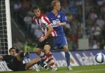 Eindhoven, 25 Augustus 2007 Eerste thuiswedstrijd Seizoen 2007/2008 PSV-NEC, eindstand 5-0
Danko Lazovic goed voor zijn eerste 2 doelpunten in dienst van PSV was moeilijk te stoppen of alleen via overtredingen
Rutger Worm en Gabor Babos