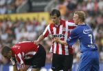 Eindhoven, 25 Augustus 2007 Eerste thuiswedstrijd Seizoen 2007/2008 PSV-NEC, eindstand 5-0
Danko Lazovic goed voor zijn eerste 2 doelpunten in dienst van PSV was moeilijk te stoppen of alleen via overtredingen
Timmy Simons en Rutger Worm