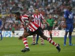 Eindhoven, 25 Augustus 2007 Eerste thuiswedstrijd Seizoen 2007/2008 PSV-NEC, eindstand 5-0
Eric Addo scoort met zijn hoofd 2-0 en is erg blij
