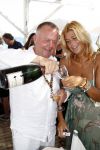 St Tropez 3 augustus 2007
Jan des Bouvrie viert zijn 65 e verjaardag bij Tropezina . Estelle Gullit met Harrie Mens 
Peter Smulders bv