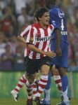 Eindhoven, 25 Augustus 2007 Eerste thuiswedstrijd Seizoen 2007/2008 PSV-NEC, eindstand 5-0
Fagner Conserva Lemos is blij met zijn eerste doepunt in dienst van PSV