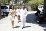 St Tropez 3 augustus  2007
Harrie Mens met zijn dochters Marlous Suze en ex vrouw Suze.