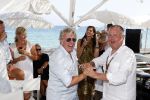 St Tropez 3 augustus 2007
Jan des Bouvrie viert zijn 65 e verjaardag bij Tropezina . Jan met Harrie Mens