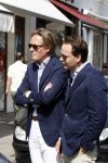 Amsterdam 31 juli 2007
Jort Kelder met een collega op de pc hooftstraat. Viktor en Rolf spannen rechtzaak aan tegen hen.