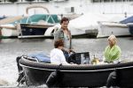 Amsterdam 9 augustus 2007
Leco v Zadelhoff aan het varen met boot . Yvonne Brandsteder en Nicolette zijn daarbij.