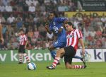 Eindhoven, 25 Augustus 2007 Eerste thuiswedstrijd Seizoen 2007/2008 PSV-NEC, eindstand 5-0
Otman Bakkal contra Lorenzo Davids