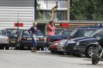 Amsterdam, 27 Juli 2007
Rick Brandsteder ging vandaag met zijn broer Robert Brandsteder en chauffeur Menno Kohler de auto van zijn moeder ophalen die hij afgelopen week met drank op in elkaar had gereden.
Na een nachtje cel mocht hij weer naar huis.
Foto Peter Smulders BV