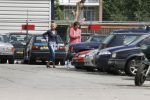 Amsterdam, 27 Juli 2007
Rick Brandsteder ging vandaag met zijn broer Robert Brandsteder en chauffeur Menno Kohler de auto van zijn moeder ophalen die hij afgelopen week met drank op in elkaar had gereden.
Na een nachtje cel mocht hij weer naar huis.
Foto Peter Smulders BV