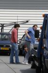 Amsterdam, 27 Juli 2007
Rick Brandsteder ging vandaag met zijn broer Robert Brandsteder en chauffeur Menno Kohler de auto van zijn moeder ophalen die hij afgelopen week met drank op in elkaar had gereden.
Na een nachtje cel mocht hij weer naar huis.
Foto Peter Smulders BV