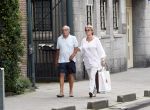 Amsterdam 6 augustus 2007
Rijk de Gooyer en zijn vriendin Nel wandelen door Amsterdam.