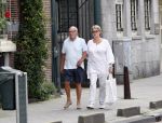 Amsterdam 6 augustus 2007
Rijk de Gooyer en zijn vriendin Nel wandelen door Amsterdam.