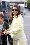 Schiphol 29 juli 2007
Patrick Kluivert en zij zwangere vriendin Rossana Lima komen terug met hun kinderen van vakantie op ibiza.