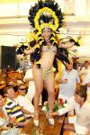 St Tropez 4 augustus 2007
Vrijgezellendag van Willibrord Frequin bij Tahiti Beach.   braziliaanse danseressen
