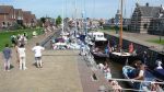 Lemmer, 31 Juli 2007
Lemmer Week Kermis, doortocht van de skutsje zeilboten en andere boten door het centrum voor 2 wedstrijddagen, Haven, Sluis