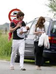 8 augustus 2007
Tara Elders met Michiel Huisman en baby