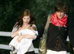 8 augustus 2007
Tara Elders met baby en Michiel Huisman