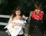 8 augustus 2007
Tara Elders met baby en Michiel Huisman