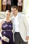 Sienna 17 juli 2010
Yolanthe Cabau v Kasbergen en Wesley Sneijder trouwen in Italie. Christian Chivu met vrouw
Peter Smulders bv
