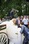 Westerlo ( Belgie ), 12 Juni 2010
Trouwen Ex-K3 zangeres Kathleen Aerts met haar politieagent Steven v Hoof
Foto Peter Smulders BV