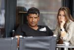 Amsterdam 3 augustus 2011
Frank Rijkaard met zijn vrouw op terras.
Peter Smulders bv