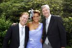 Ermelo 9 juli 2011
Trouwen Winston Gerschtanowitz en Renate Verbaan bij hotel het Roode Koper. Marcel Boekhoorn met zijn vriendin Danielle en Victor Muller
Peter Smulders bv