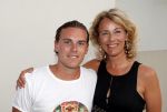 St Tropez 3 augustus 2012
Jan des Bouvrie viert zijn 70e verjaardag thuis bij hem in St Tropez. Aaltje v Zweden met zoon
Peter Smulders bv