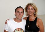 St Tropez 3 augustus 2012
Jan des Bouvrie viert zijn 70e verjaardag thuis bij hem in St Tropez. Aaltje v Zweden met zoon
Peter Smulders bv