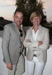 St Tropez 3 augustus 2012
Jan des Bouvrie viert zijn 70e verjaardag thuis bij hem in St Tropez. Addy v d Krommenacker met vriend
Peter Smulders bv