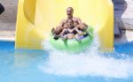 Ibiza 30 juli 2012
Wendy v Dijk met Erland Galjaard Lizzy Sem Mik en haar moeder in het aquapark op ibiza.
Peter Smulders bv