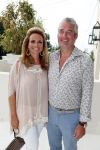 St Tropez 3 augustus 2012
Jan des Bouvrie viert zijn 70e verjaardag thuis bij hem in St Tropez. John Groenewoud met zijn vrouw
Peter Smulders bv