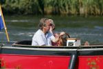 Vreeland 25 juli 2012
Maarten Spanjer met vriendin en Rene v d Gijp met vriendin aan het varen op de Vecht met sloep/boot Maarten.
Peter Smulders bv