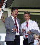 Waalwijk, 11 Augustus 2012
Eerste kompetitiewedstrijd in het nieuwe seizoen 2012/2013 tussen RKC-PSV, eindstand 3-2
Marcel Brands met Tiny Sanders
Foto Peter Smulders BV