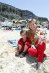 Gran Canaria Las Palmas 9 juli 2012
Marianne Weber zoon en kleinzoon bij de strandtent op Gran Canaria.
Peter Smulders bv