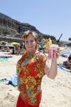 Gran Canaria Las Palmas 9 juli 2012
Marianne Weber zoon en kleinzoon bij de strandtent op Gran Canaria.
Peter Smulders bv