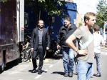Amsterdam 10 augustus 2012
Yolanthe Sneijder Cabau Najib Amhali en Johnny de Mol bij opnames film Valentino.
Peter Smulders bv