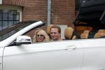 Amsterdam 28 juli 2012
Patricia Paay en vriend Nicky v Dam in  nieuwe mercedes cabrio.
Peter Smulders bv