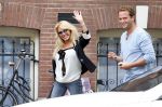 Amsterdam 28 juli 2012
Patricia Paay en vriend Nicky v Dam in  nieuwe mercedes cabrio.
Peter Smulders bv