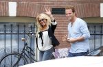 Amsterdam 28 juli 2012
Patricia Paay en vriend Nicky v Dam in  nieuwe mercedes cabrio.
Peter Smulders bv