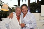 St Tropez 3 augustus 2012
Jan des Bouvrie viert zijn 70e verjaardag thuis bij hem in St Tropez. Rene Froger met Jan
Peter Smulders bv