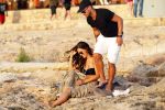 Ibiza 10 juli 2012
Wesley Sneijder en zijn vrouw Yolanthe Sneijder Cabau verliefd op ibiza genieten van de ondergaande zon.
Peter Smulders bv
