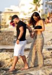 Ibiza 10 juli 2012
Wesley Sneijder en zijn vrouw Yolanthe Sneijder Cabau verliefd op ibiza genieten van de ondergaande zon.
Peter Smulders bv