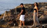 Ibiza 10 juli 2012
Wesley Sneijder en zijn vrouw Yolanthe Sneijder Cabau verliefd op ibiza genieten van de ondergaande zon.
Peter Smulders bv