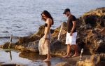 Ibiza 10 juli 2012
Wesley Sneijder en zijn vrouw Yolanthe Sneijder Cabau verliefd op ibiza genieten van de ondergaande zon.
Peter Smulders bv