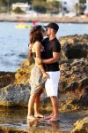 Ibiza 10 juli 2012
Wesley Sneijder en zijn vrouw Yolanthe Sneijder Cabau verliefd op ibiza genieten van de ondergaande zon.
Peter Smulders bv